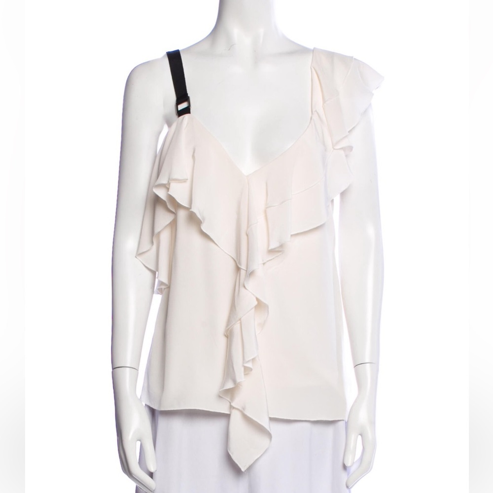 Proenza Schouler Ruffled Silk Blouse - Size 4